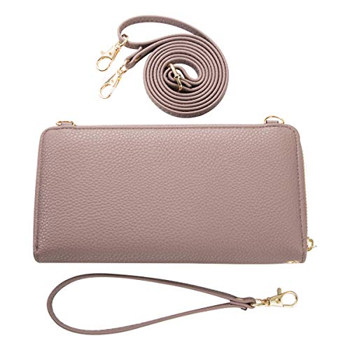 Image of K . A Womens Wristlet Wallet Crossbody Bag Cellphone Purse Handbag RFID Card Slots 2 Strap Wrist