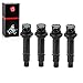 Ignition Coil 4pcs for Yamaha YZF R6 2006-2007 R1 2002-2006 FZ1 2006-2014 Vmax 1700 VMX1700 2009-2020 5PW-82310-00-00 5VY-82310-00-00 2C0-82310-00-00