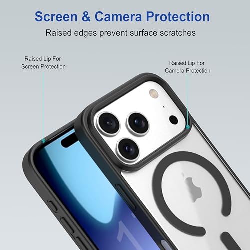 Image of Zapcase Back Case Cover for iPhone 17 Pro | Compatible for iPhone 17 Pro Back Cover | Scratch-Resistant Back Cover | Black