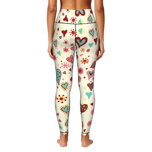 Leggings de corazones cómodos que evitan transparencias 4