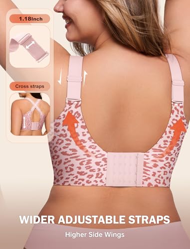 Image of LetsJoli Bras for Women Supportive Wireless Push Up Bra Full Coverage No Underwire Seamless Plus Size for Older Women