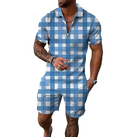 KUAKEA Hombres Verano Conjunto Loungewear Cover