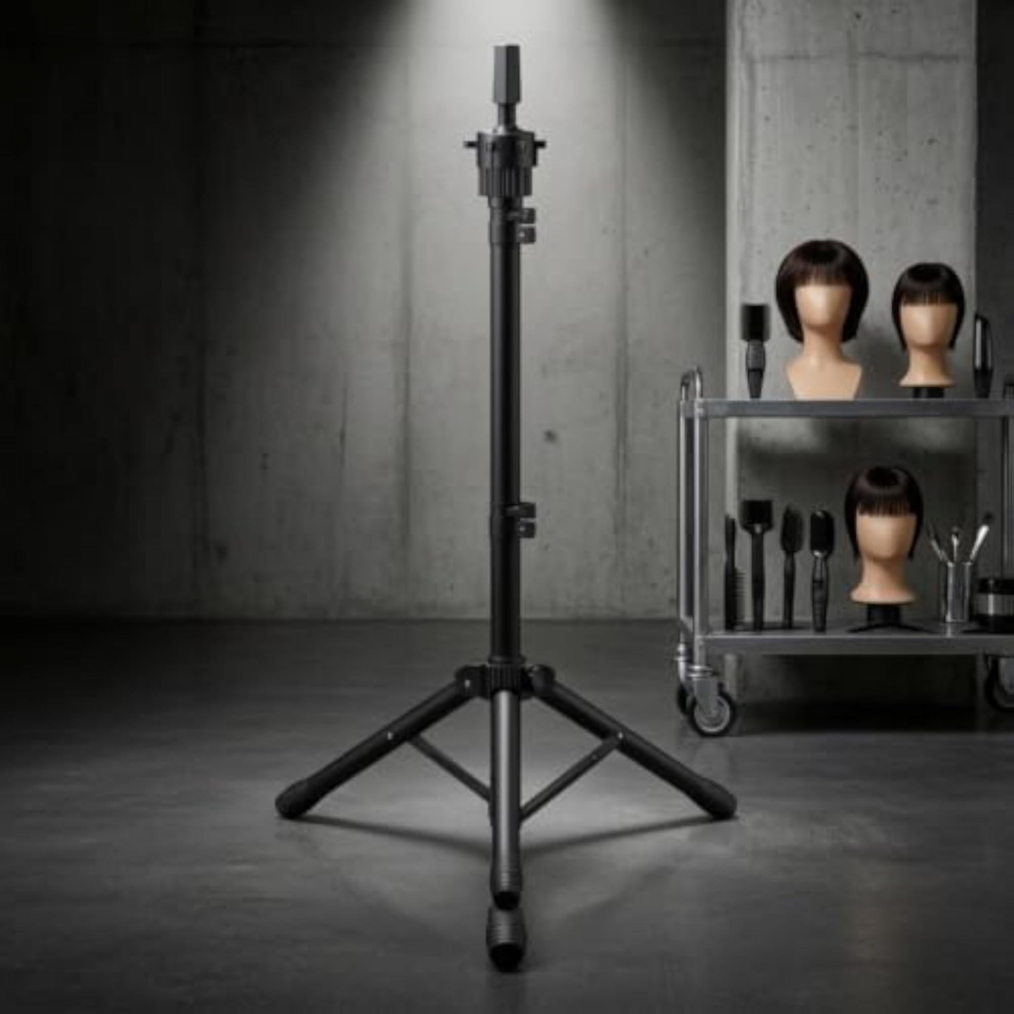 Adjustable Mannequin Head Stand for Hair Display