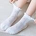 YPNMR 5 Pairs Girls' Thin Floral Strawberries Crew Socks with Ruffled Top for Spring Autumn Summer (B-5 pairs,0-2 Years,US,Age,0 Months,2 Years)