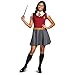 Gryffindor Dress Skirt, Official Wizarding World Costume Dress with Collar and Tie, Women's Size Small (4-6)