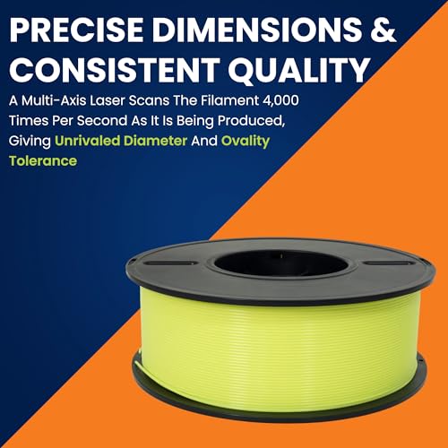 Image of 3D-Fuel Tough Pro PLA+ Filament for 3D Printing, Made, Fluorescent Yellow
