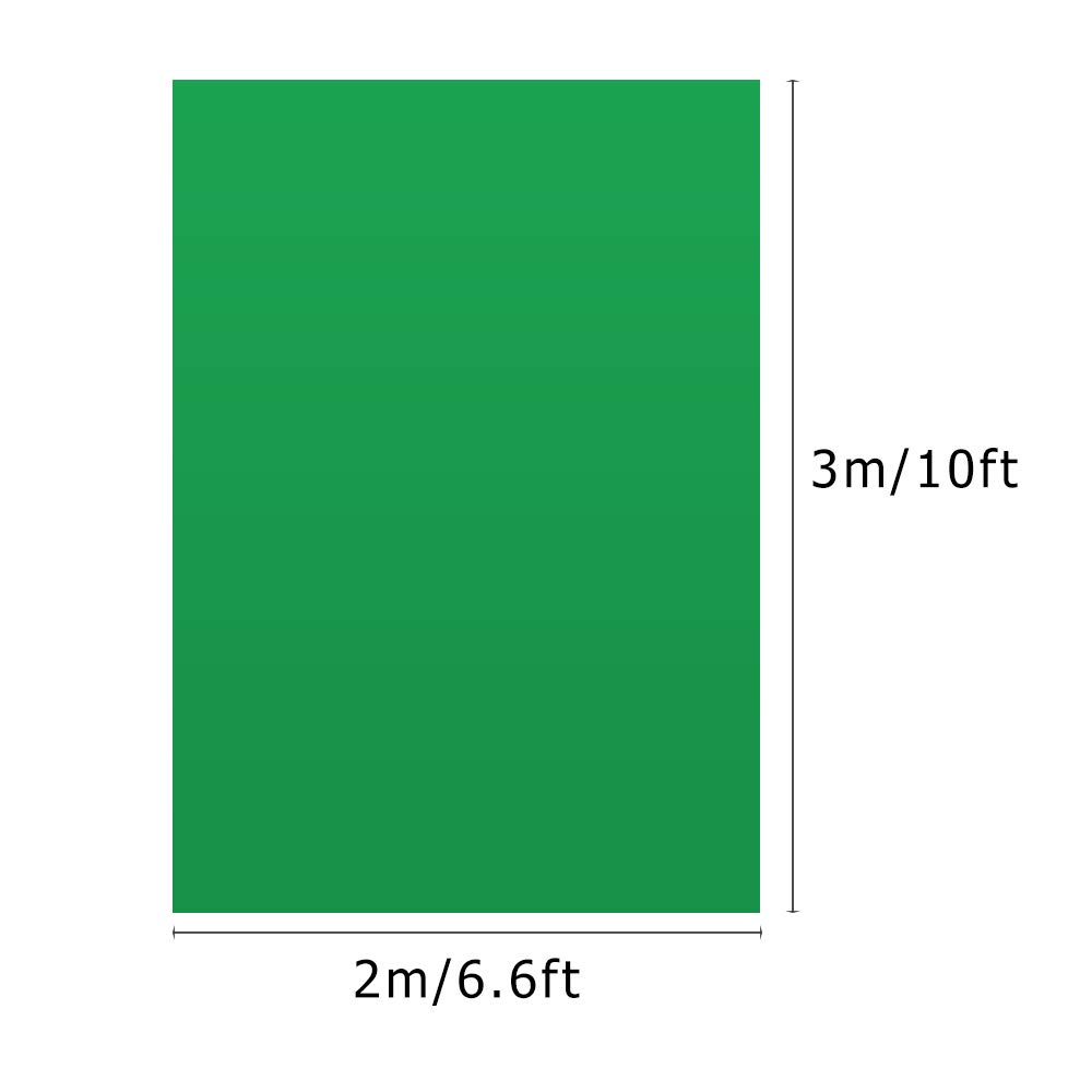 Sfondo per Schermo Verde 6,6 X 10 Piedi Lavabile con Supporto