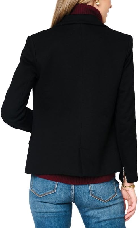 GIBSONLOOK Women's Double Breasted Blazer, Casual Work Wear, Fitted Blazer Jacket Open Front Long Sleeve Suit Jacket - Image 5