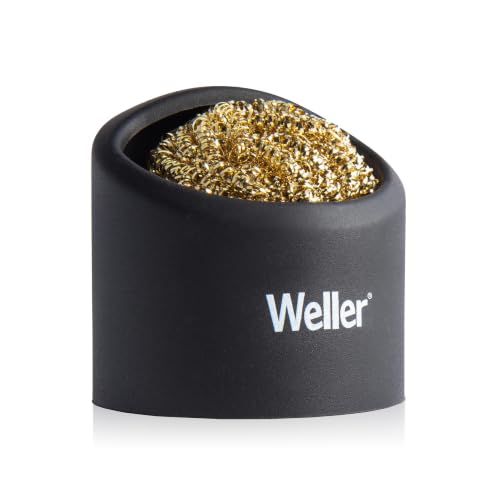Image of Weller Soldering Brass Sponge Tip Cleaner with Silicone Holder - WLACCBSH-02
