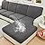 NAISI Waterproof Couch Cushion Covers Thick Velvet Fabric Washable Sofa Slipcovers Sectional Couch Covers for 3 Pieces Separate L Shape Couch Cover with Elastic Bottom(2 Seater + 1 Chaise,Grey)