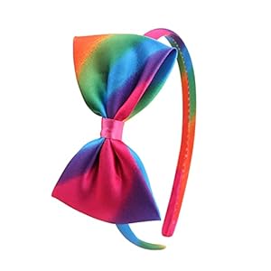 Totelux Pride Day Headband Rainbow Bow Hair Band Gay Bowknot Hair Accessories for Women Girls Festive Costume Headdress Decoration Parade Party Supplies