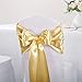 10-Pack Satin Table Runner Light Gold 12 x 108 inches Long, Table Runners for Wedding, Birthday Parties, Banquets Decorations（10 Pack, 12x108 Inch, Light Gold）