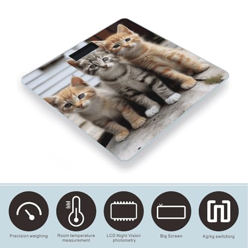 Kittens Family Cats Smart Scale for Body Weight Accurate Bathroom Scale miniatura 3