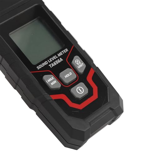 Lärm-Dezibel-Messgerät, Tragbares Schallpegelmessgerät, 30 Bis 130 DBA Bereich Schallmessgerät, Lärm-Dezibel-Lesegerät mit Hintergrundbeleuchtetem LCD-Display, Anzeige von