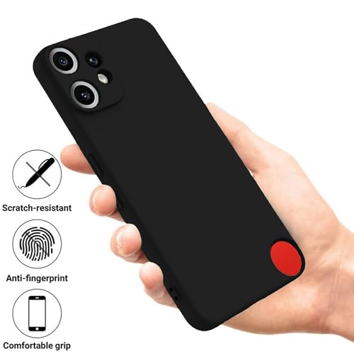 Image of FIRST MART Matte Silicone Back Cover for Nothing Phone CMF 2 Pro - Black
