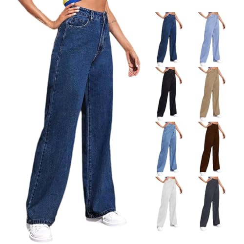 High Waisted Sweatpants That Look Like Jeans with Pockets