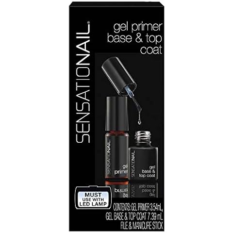 Sensationail gel Primer Base Topcoat Refill, 3.54 + 7.39 ml (Total: 10.93 ml) Cover
