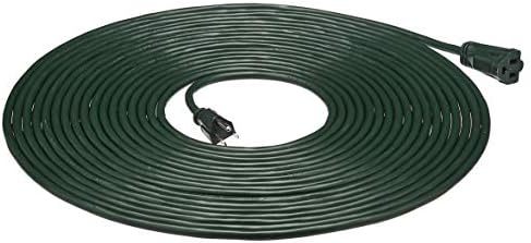 Amazon Basics 50-Foot 3-Prong Vinyl Indoor/Outdoor Extension Cord - 13 Amps, 1625 Watts, 125 VAC, Green