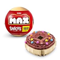 MAX Premium Snacks Bausteine, Krapfen (bis zu 200 Teile, 6 zum Sammeln). Bausteine für Teenager, Erwachsene und Sammler. Baue, sammle und präsentiere deine Sammlung an leckeren Snacks!