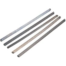 GreatNeck 615C Mini Hacksaw Blades, 5 Piece, Designed to Cut Metal, Pipe, And Hard Woods, Sized For Small Spaces, Fits Most Standard 6 Adjustable Frame Hacksaws