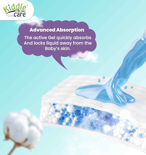 Image of Dry Comfort Baby Pants Diapers | Medium (M) | 34 Count Pack | 7-12 Kg | Soft Absorbent Diaper Pants with Wetness Alert & Dry Comfort