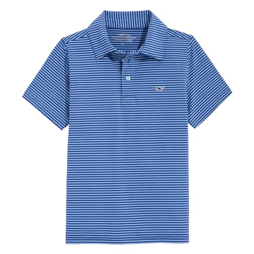 Image of Vineyard Vines Kids Bradley Stripe Sankaty Polo (Toddler /Little Kids /Big Kids)