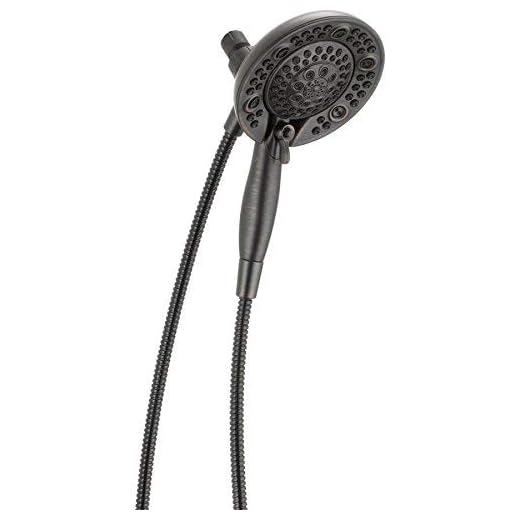 Delta 75588RB In2ition 2.5 GPM Dual Hand Held Rain Shower Heads 2-In-1 Combo With Holder and 72 Inch Hose, Venetian Bronze Finish