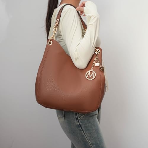 Image of MKF Collection Hobo Bag for Women & Wristlet Wallet, Vegan Leather Shoulder Bag Handbag Purse by Mia K.
