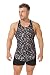 Jed North Bodybuilding Tank Top Gym Stringer Y-Back Muscle Racerback,Camo,Large
