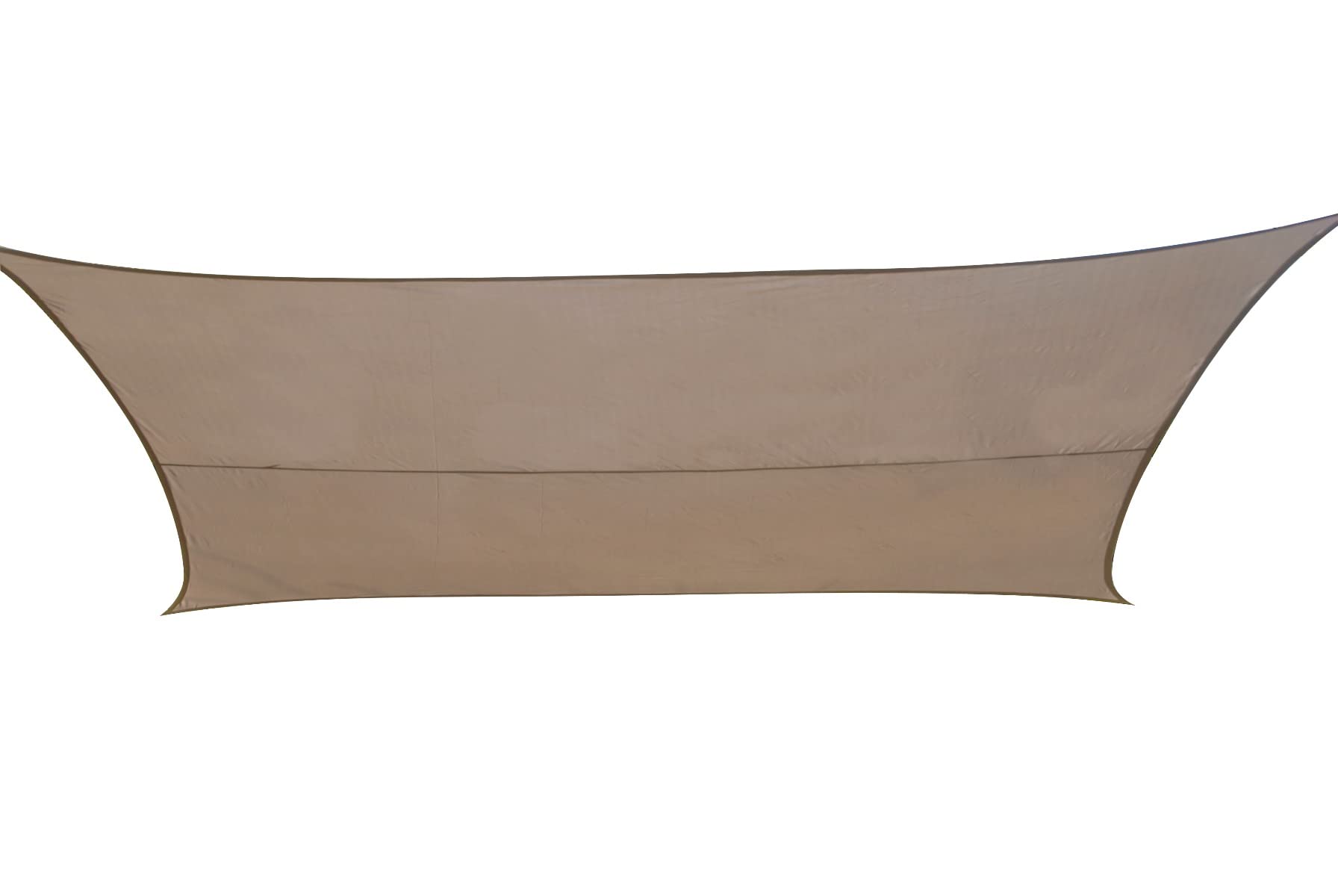 Voile d'ombrage polyester taupe 3,6m x 3,6m toile tendue imperméable terrasse
