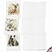 The Best Card Company - 10 Assorted Blank Notecards Box Set 4 x 5.12 Inch with Envelopes (10 Designs, 1 Each) Boxed Assorted Kid Cards of Pets - WATERCOLOR WILDLIFE M6629OCB-NB