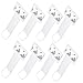Limeow Parking Holder Auto Parking Clip Parking Clip Parking Véhicule Clip Voiture Titulaire de Ticket Transparent 8 pièces pour Pare Brise de Voiture pour Voiture Porte Carte Ticket de stationnement
