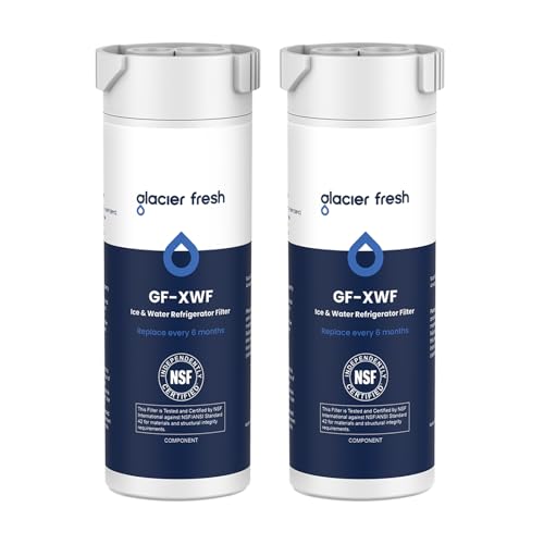 GLACIER FRESH XWF Replacement For GE XWF Refrigerator Water Filter Pack of 2 (Not XWFE)