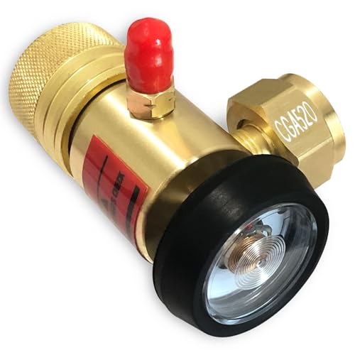 AR-B CGA520 Acetylene Regulator for B Tanks with Gauge
