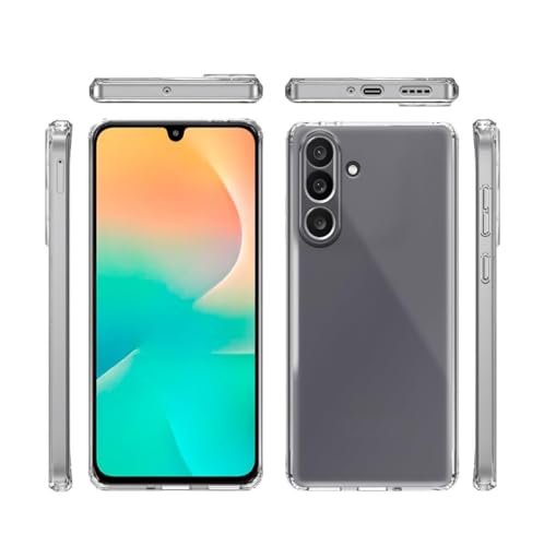 Image of COVERBLACK Soft Rubber Silicon Clear Case Back Cover Compatible for Samsung M36 5G / F36 5G - Transparent