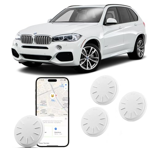 Image of Tracker Tags-4 Pack, Item Tracker with Waterproof Case for Your Keys, Wallet etc, Luggage Tracker Works with Find My APP (iOS Only)