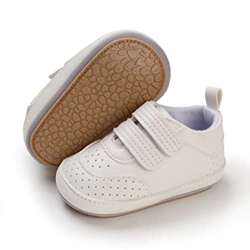 Image of E-FAK Baby Shoes Boys Girls Infant Sneakers Non-Slip Rubber Sole Toddler Crib First Walker Shoes