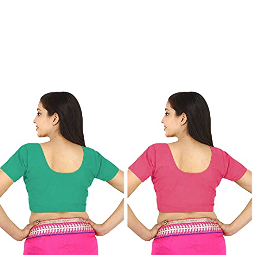 Image of Namita Women's Rubia Cotton Solid Half Sleeve Blouse