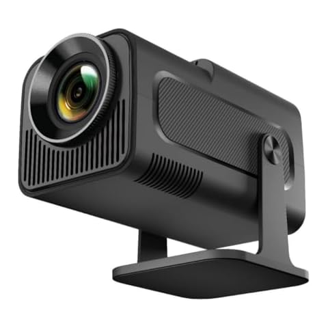 KINMRIS HY320 mini Android 11 Projector 4K Native 1080P Dual Wifi6 10000 Lumens BT5.0 Cinema Outdoor Portable 180° Rotable Projector Cover