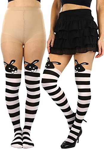 Image of ToBeInStyle Women's Cute Thigh High Printed Character Tights