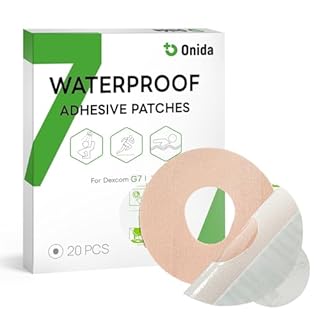 Onida Dexcom G7 Adhesive Patches 20PCS Over Patches for Dexcom G7 & Stelo CGM,Pre-Cut Adhesive Overpatches Waterproof, Continuous Glucose Monitor Sensor Cover