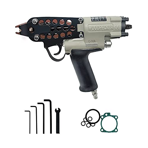 Best Quality 🔥 WOODPECKER C-760A 16 Guage Pneumatic Hog Ring Gun, Standard 3.0mm Closure Diameter, 1/2-Inch Crown Hog Ring Staples, Power C Ring Gun Air Hog Ring Plier Tool for Wire Cages, Seat Making, Fencing Review Product WOODPECKER C-760A 16 Guage Pneumatic Hog Ring Gun, Standard 3.0mm Closure Diameter, 1/2-Inch Crown Hog Ring Staples, Power C Ring Gun Air Hog Ring Plier Tool for Wire Cages, Seat Making, Fencing
