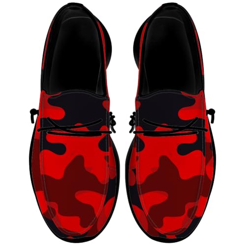 Quorax Camouflage Shoes for Women Men Loafers Slip-on Shoes Camouflage Gifts for Men Women