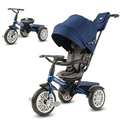 Image of Bentley 6-in-1 Stroller & Toddler Bike Trike with Canopy, Sequin Blue