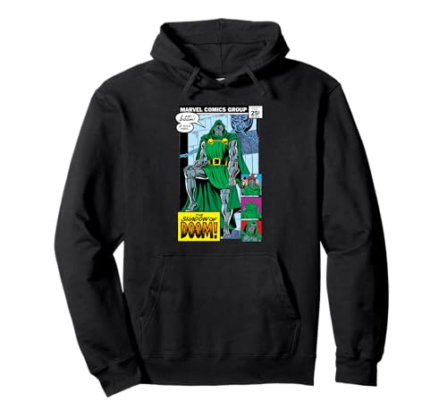 Marvel Doctor Doom Shadow of Doom Retro Vintage Comic Art Pullover Hoodie