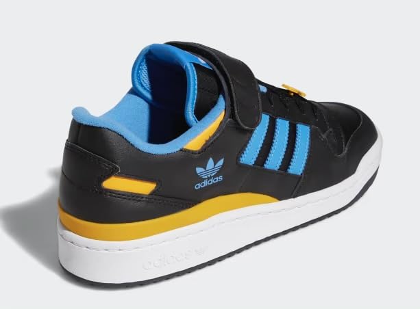 ADIDAS Originals Men's Forum Low Shoes, Core Black/Pulse Blue/Collegiate Gold, US 114