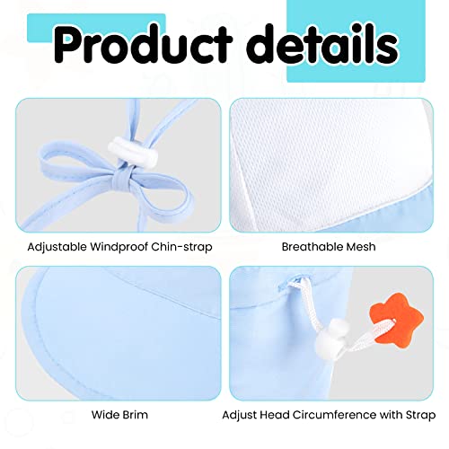Simplikids Kids Sun Hat For Baby Upf 50+ Uv Ray Sun Protection Hat Kids Pool Hat W/Neck Flap Kids Beach Hat,Light Blue,2-4 Y #TOP2