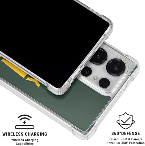Skinit Clear Phone Case Compatible with Galaxy S25 Ultra - Officially Licensed NFL Green Bay Packers Team Motto Design