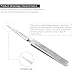 LOMOT Stainless Steel Reverse Self-locking Tweezers TEM Steel Mesh Reverse Clip Precise Repair Industrial Grade Non-magnetic Precision Pointed Tweezers ST-3X