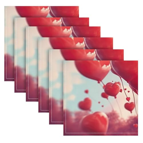 Servilletas de Tela Cuadradas Qilmy 20x20 Pulgadas Pack 6 miniatura 1